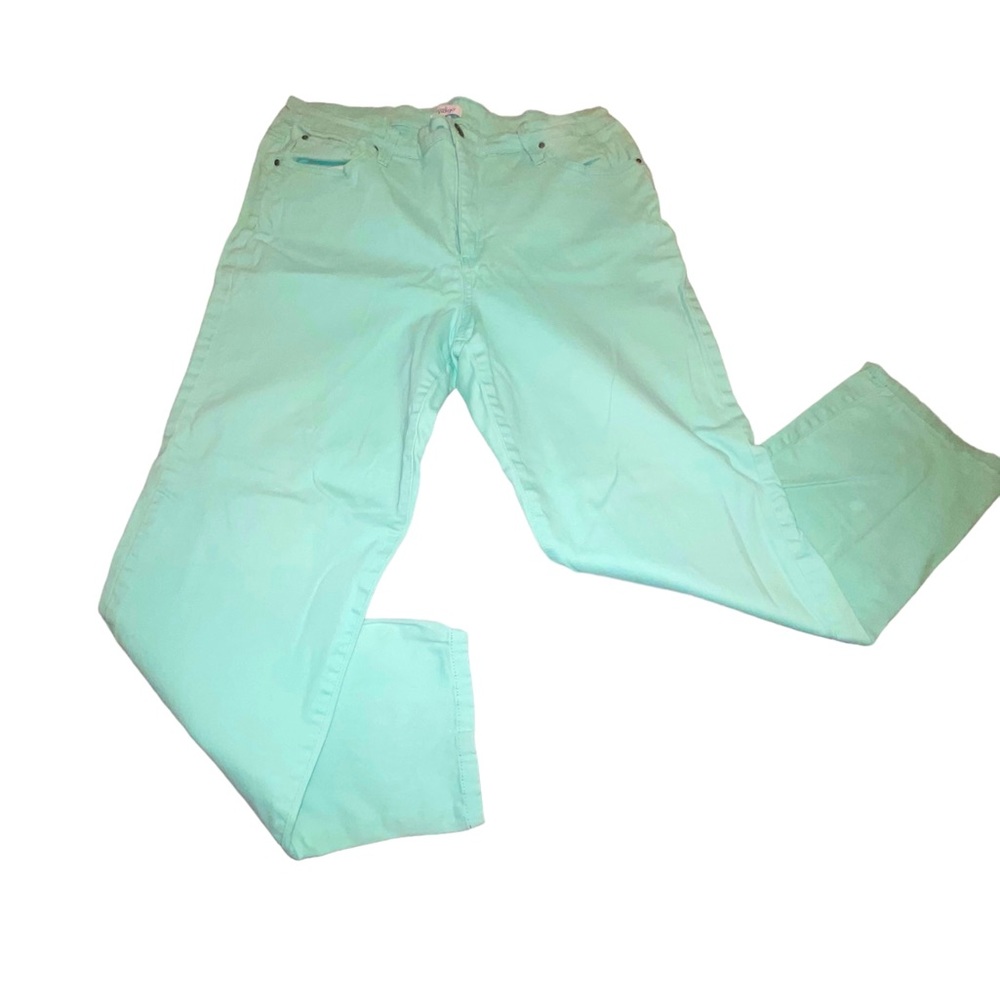 Women’s Indigo Jeans Mint Green Pastel Size 16